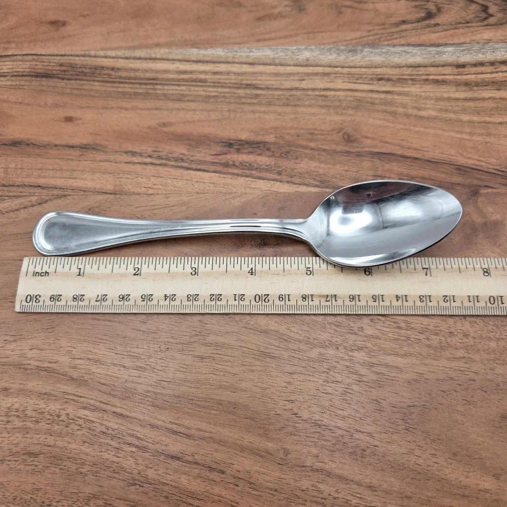 Set Of 5 Wallace Rockport Soup Spoons 18/10 Stainless Steel